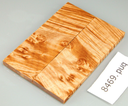 Ahorn Maser stabilisiert | plexiholz | 120x40x7 | Griffschalenpaar puq 8469