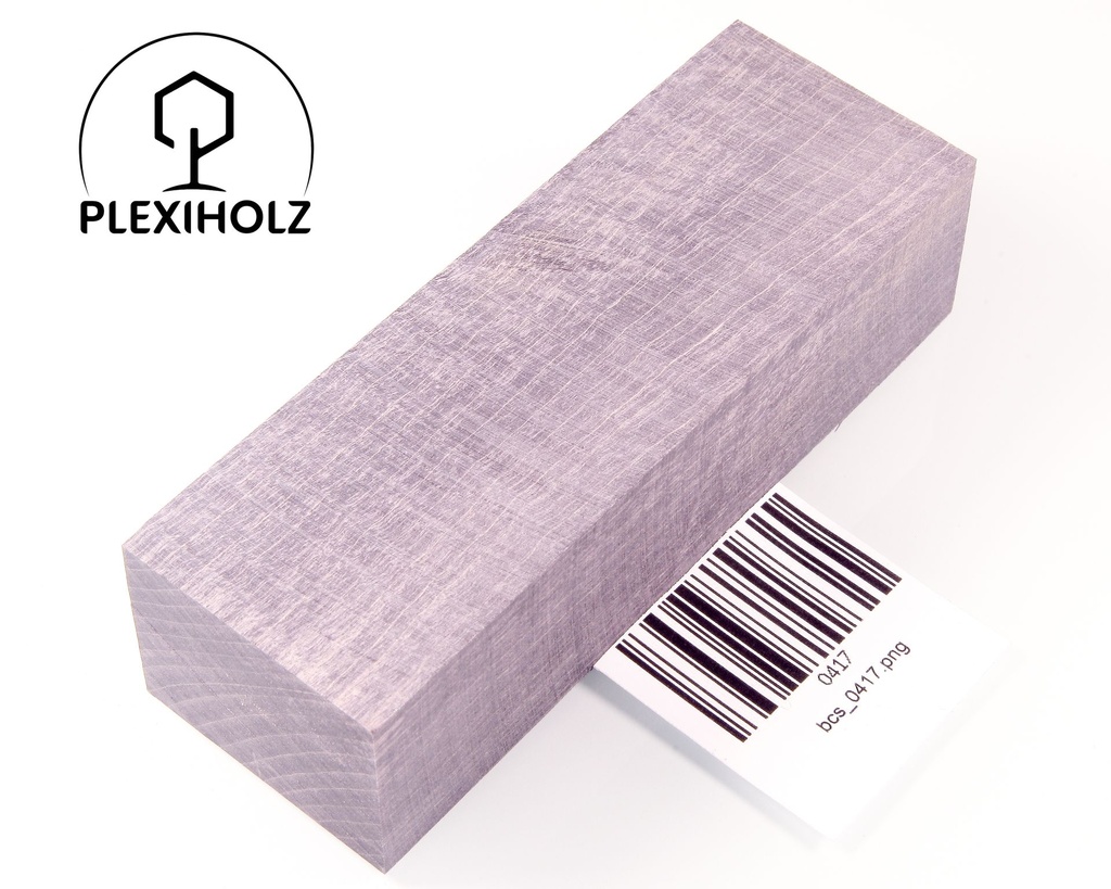 Ahorn Griffblock stabilisiert | 120x40x30 | plexiholz | Messergriff | 0417