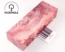 Pappel Maser stabilisiert Griffblock | 145x50x30 | plexiholz | Messergriff 0390