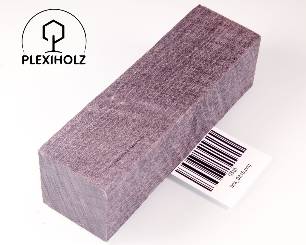 Ahorn Griffblock stabilisiert | 130x40x40 | plexiholz | Messergriff | 0315