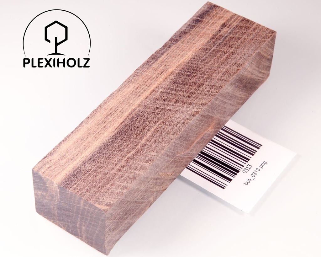 Ahorn Griffblock stabilisiert | 140x40x30 | plexiholz | Messergriff | 0313