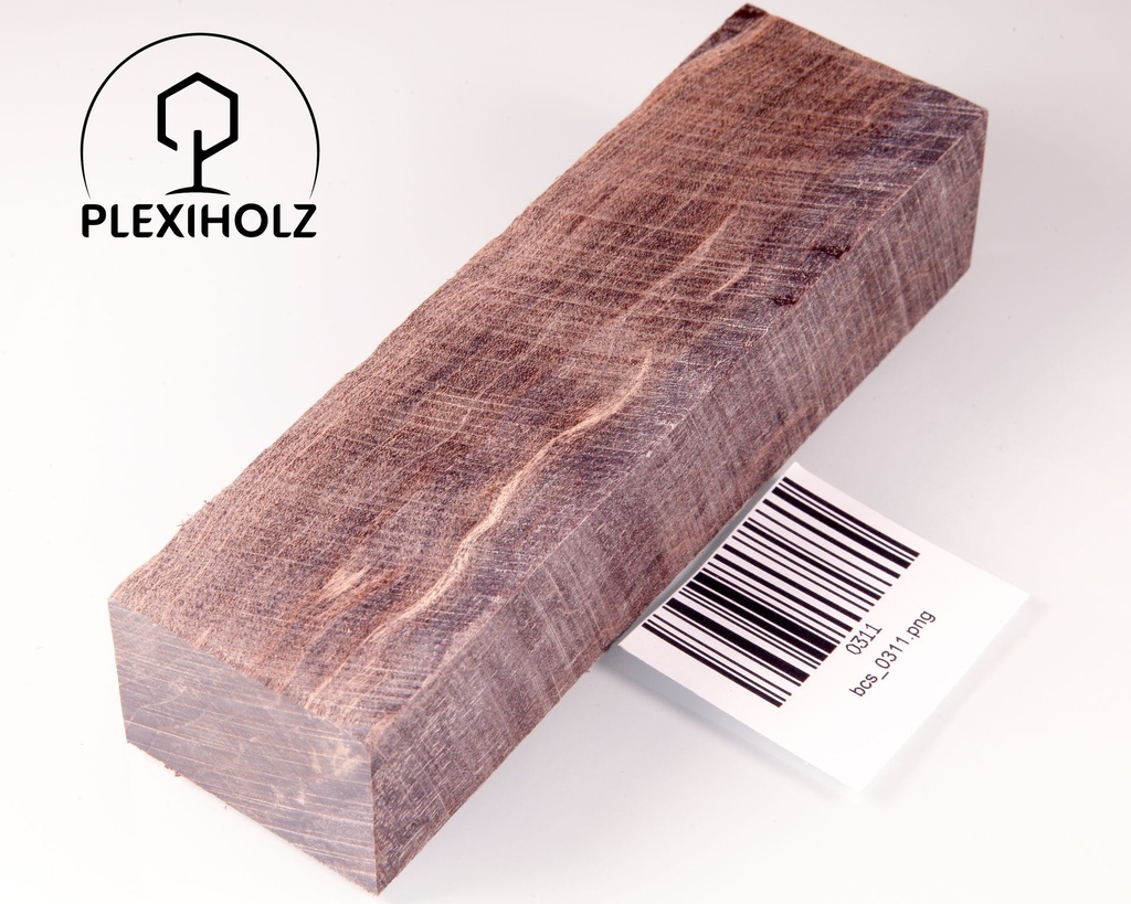 Ahorn Griffblock stabilisiert | 140x40x30 | plexiholz | Messergriff | 0311