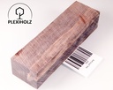 Ahorn Griffblock stabilisiert | 140x40x30 | plexiholz | Messergriff | 0310