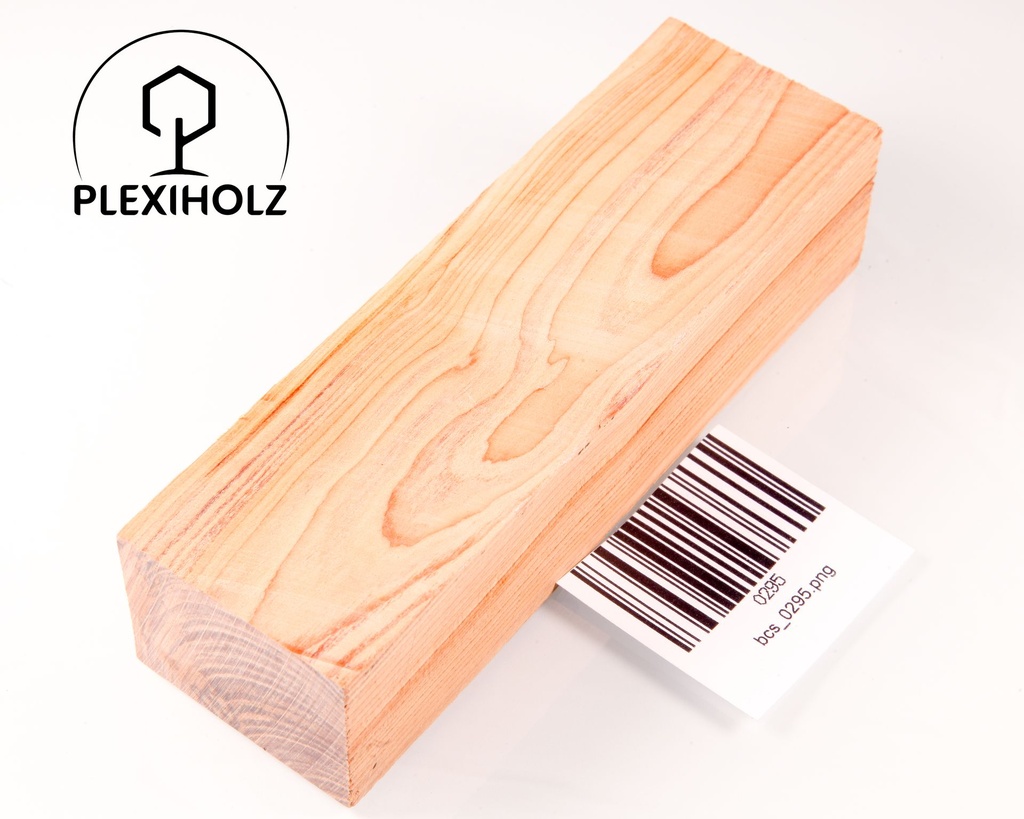 Thuja Maser Griffblock stabilisiert | 130x40x30 | plexiholz | burl handle | 0295