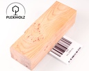 Thuja Maser Griffblock stabilisiert | 120x40x30 | plexiholz | burl handle | 0288