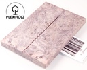 Box Elder Maser stabilisiert | plexiholz | 120x40x10 | Griffschalenpaar puq 0256