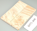 Ahorn Maser stabilisiert | plexiholz | 120x40x7 | Griffschalenpaar puq 8471