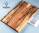 Buche gestockt stabilisiert Griffschalen| 140x40x10 | plexiholz | Messergriff 0280