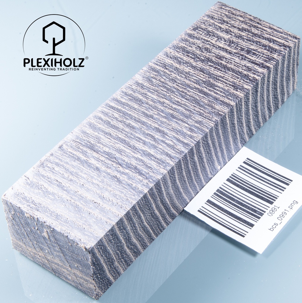 Esche Maser Griffblock stabilisiert | 140x40x30 | plexiholz | 0328