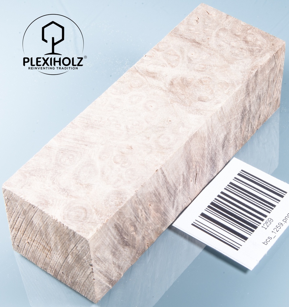 Walnuss Maser | 120x40x30 | Griffblock stabilisiert | plexiholz | 1012 