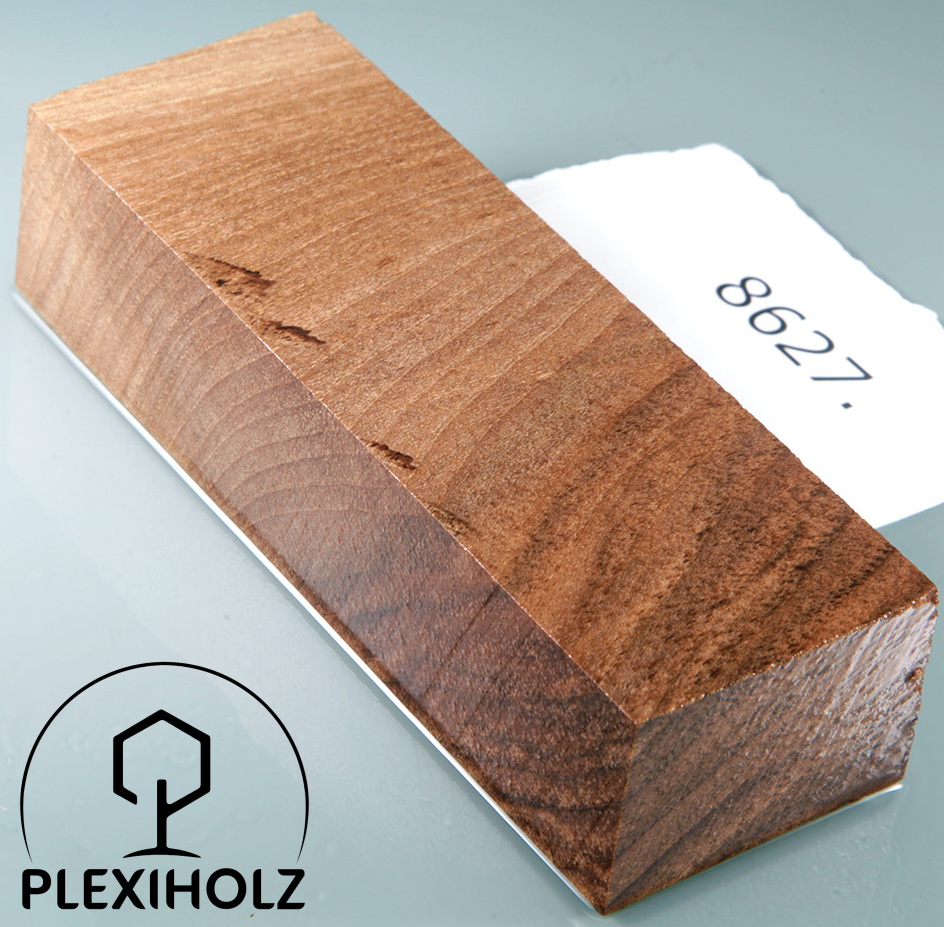 Walnuss Griffschalen stabilisiert | 128x40x8 | plexiholz | 8535