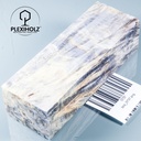 Kastanie Maser stabilisiert | 120x40x30 | plexiholz | Buckeye Griffblock 0737