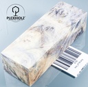 Kastanie Maser stabilisiert | 120x40x30 | plexiholz | Buckeye Griffblock 0736