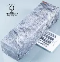 Kastanie Maser stabilisiert | 125x40x30 | plexiholz | Buckeye Griffblock 0690
