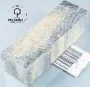 Kastanie Maser stabilisiert | 125x40x30 | plexiholz | Buckeye Griffblock 0683