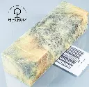 Kastanie Maser stabilisiert | 125x40x30 | plexiholz | Buckeye Griffblock 0681