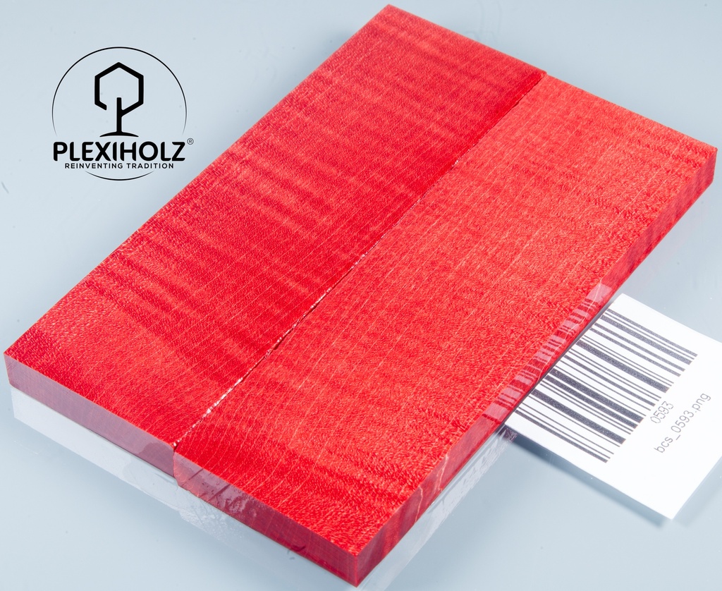 Ahorn Griffschalen stabilisiert | 130x40x10 | plexiholz | Messergriff | 0593