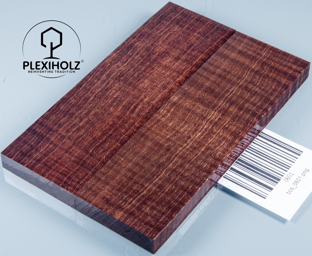 Ahorn Griffschalen stabilisiert | 130x40x10 | plexiholz | Messergriff | 0601