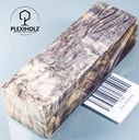 Kastanie Maser stabilisiert | 130x40x30 | plexiholz | Buckeye Griffblock 0739