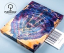 Box Elder Maser stabilisiert | plexiholz | 115x45x10 | Griffschalenpaar 0828