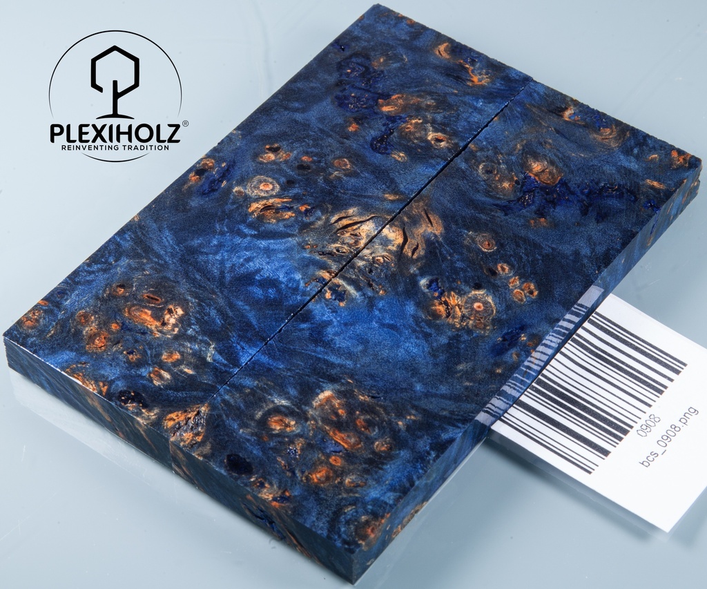 Pappel Maserholz | 120x40x10 | plexiholz | stabilisiertes Griffmaterial 0904