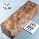 Nussbaum Maser | 140x40x35 | Griffblock stabilisiert | plexiholz | Messer 1266