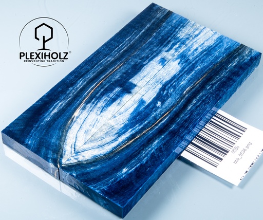 [0536] Kastanie Maser stabilisiert | plexiholz | 140x40x10 | Griffschalenpaar 0536