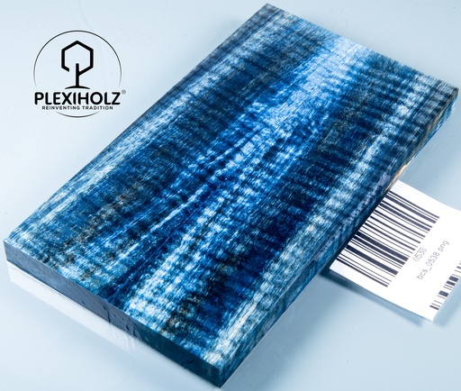 [0538] Kastanie Maser stabilisiert | plexiholz | 140x40x10 | Griffschalenpaar 0538