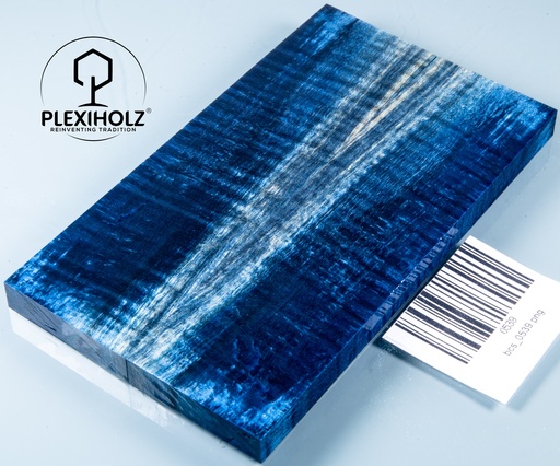 [0539] Kastanie Maser stabilisiert | plexiholz | 140x40x10 | Griffschalenpaar 0539