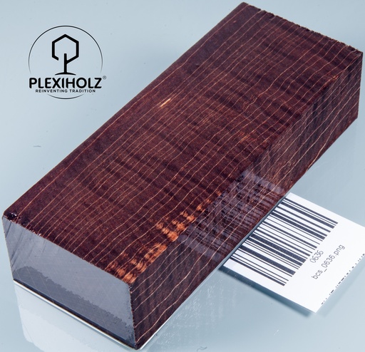 [0636] Ahorn Griffblock stabilisiert | 130x50x30 | plexiholz | Messergriff | 0636