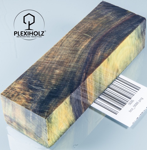 [0686] Kastanie Maser stabilisiert | 125x40x30 | plexiholz | Buckeye Griffblock 0685 (Kopie)