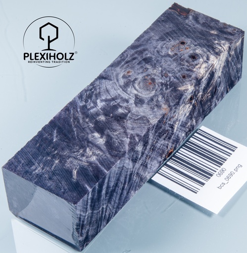 [0690] Kastanie Maser stabilisiert | 125x40x30 | plexiholz | Buckeye Griffblock 0689 (Kopie)