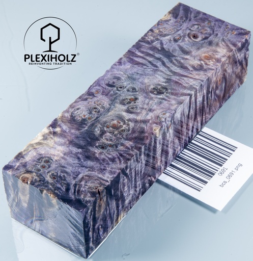 [0691] Kastanie Maser stabilisiert | 125x40x30 | plexiholz | Buckeye Griffblock 0690 (Kopie)