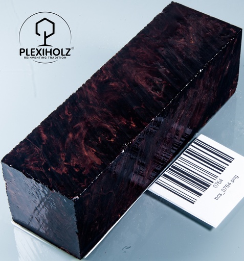 [0764] Ahorn Maser stabilisiert | 130x40x40 | plexiholz | Drechseln Messerbau 0764 