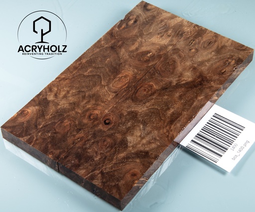 [1400] Walnuss Maser | 150x44x10 | acryholz | Griffschalen stabilisiert 1400