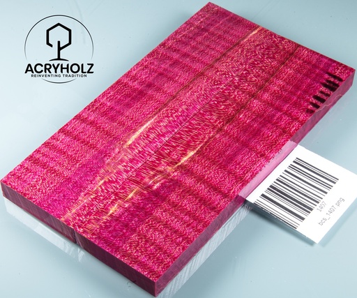 [1407] Ahorn Griffschalen stabilisiert | 150x40x10 | acryholz | Messergriff | 1407