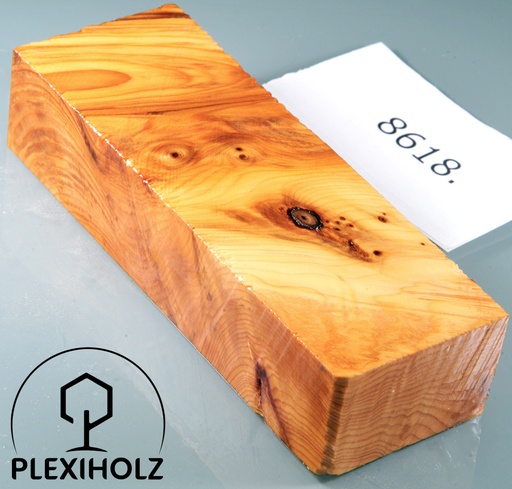 [0105] Thuja Maser Griffblock stabilisiert | 120x40x27 | plexiholz | 8618